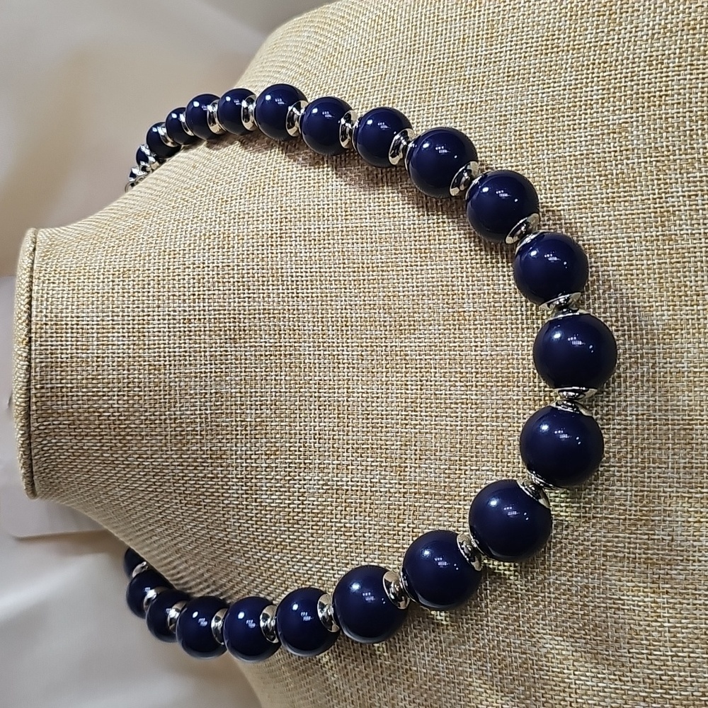 Studio Works Deep Blue Beaded Necklace
